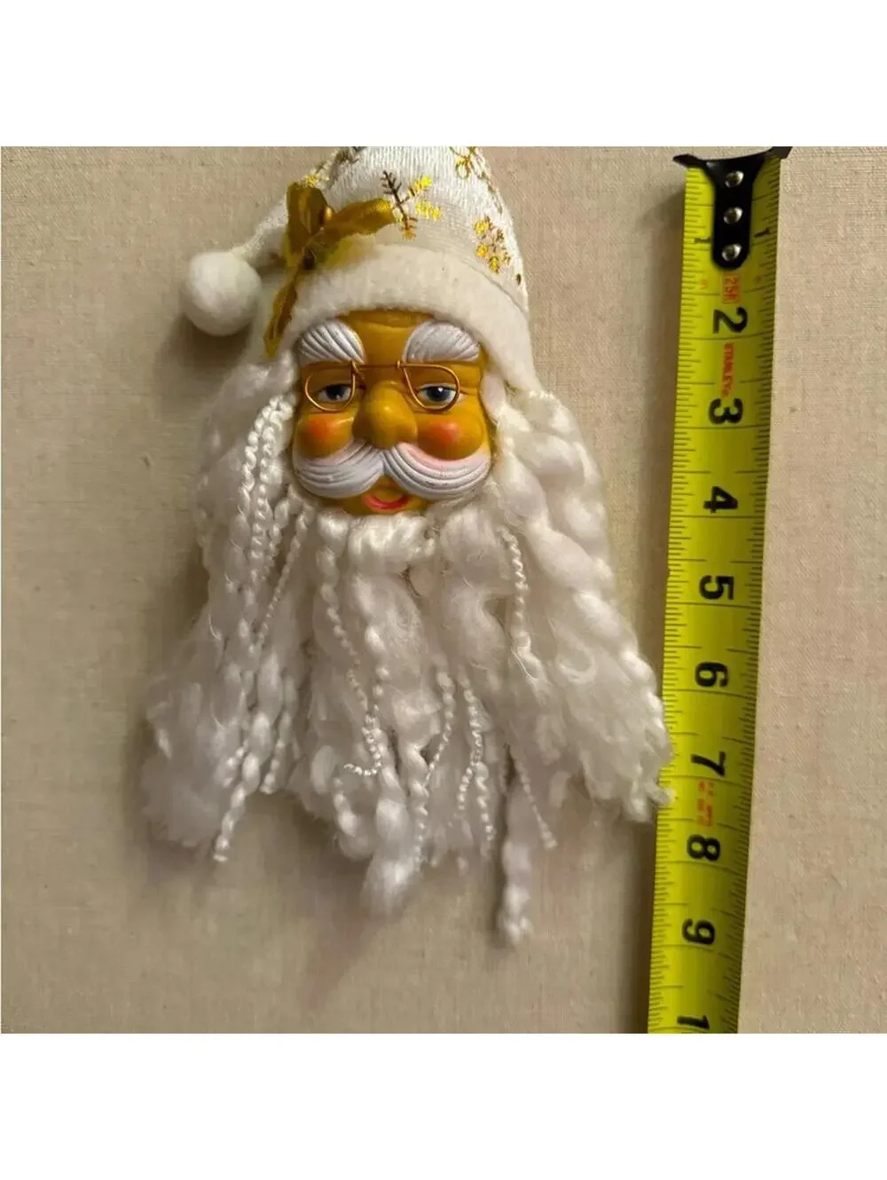 Vintage Santa hanging ornament